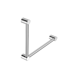 Nero Mecca Care 32mm Ambulant Toilet Grab Rail 90 Degree 450X450mm - Chrome