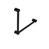 Nero Mecca Care 32mm Ambulant Toilet Grab Rail 90 Degree 450X450mm - Matt Black