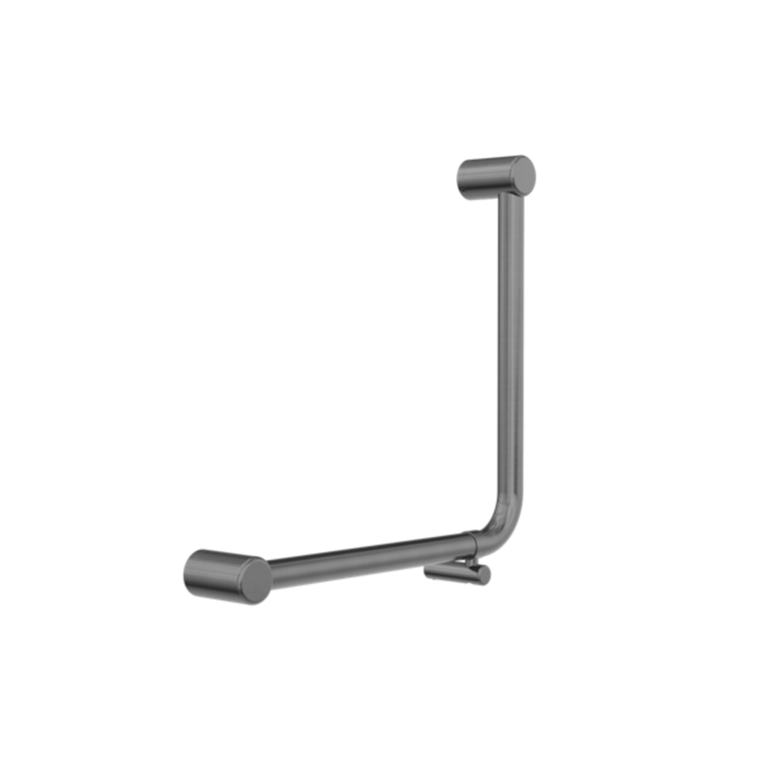 Nero Mecca Care 32mm Ambulant 90Degree Bent Tube Grab Rail 450X450mm - Gunmetal