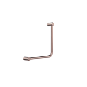 Nero Mecca Care 32mm Ambulant 90Degree Bent Tube Grab Rail 450X450mm - Brushed Bronze