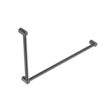 Nero Mecca Care 32mm Dda Grab Rail Set 90 Degree 600X1000mm - Gunmetal