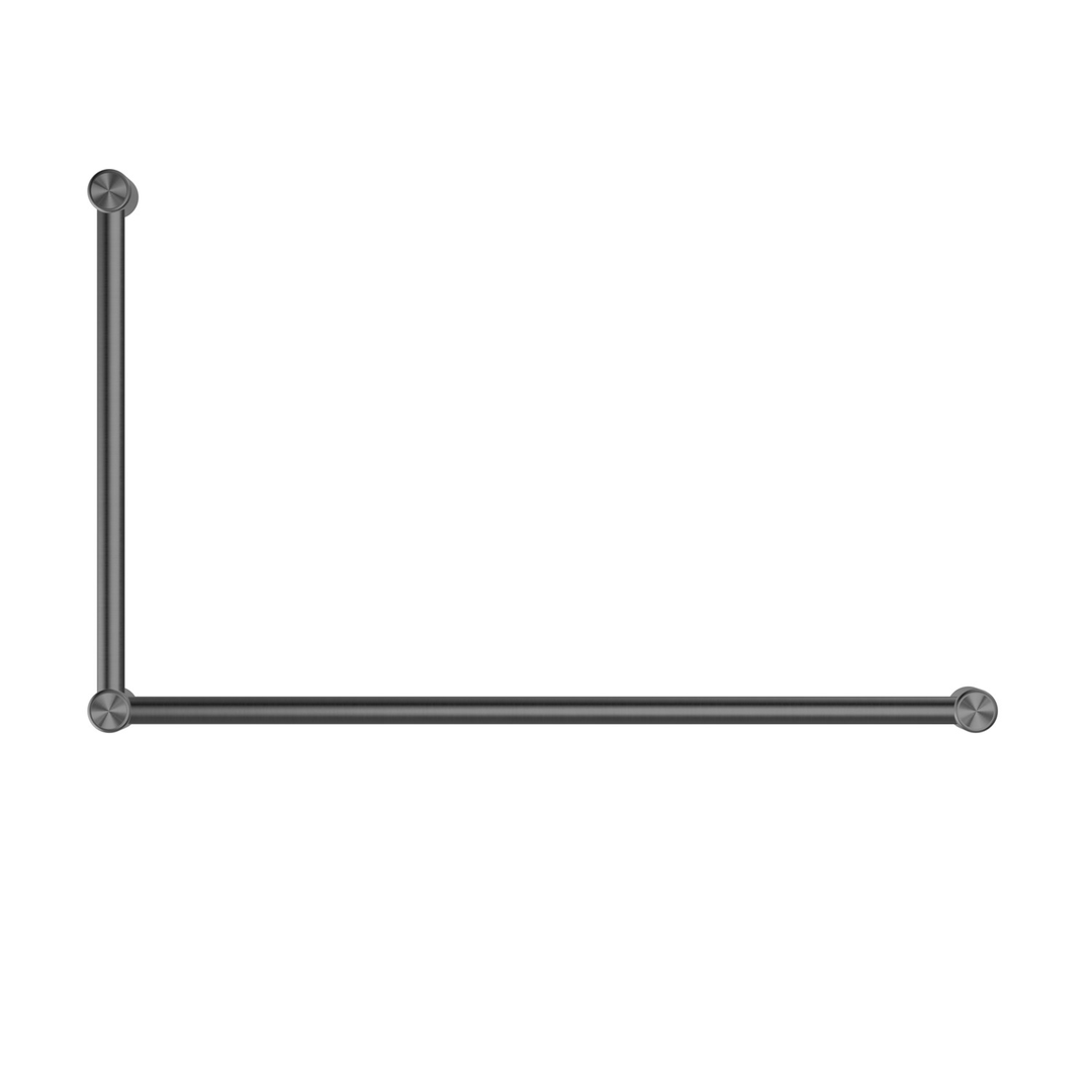 Nero Mecca Care 32mm Dda Grab Rail Set 90 Degree 600X1000mm - Gunmetal