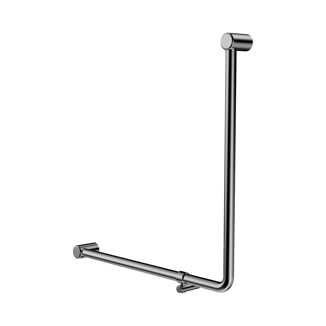 Nero Mecca Care 32mm 90 Degree Accessible Toilet Grab Rail 750mm - Chrome