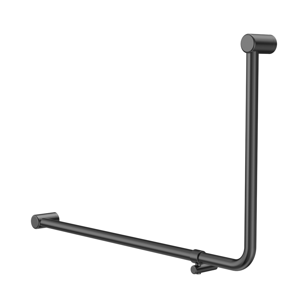 Nero Mecca Care 32mm Dda Accessible Toilet 90 Degree Tube Grab Rail 600mm - Gunmetal