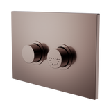 Nero Mecca Care Raised Disabled Care Flush Buttons Plate Dda Toilet Compliant - Brushed Bronze
