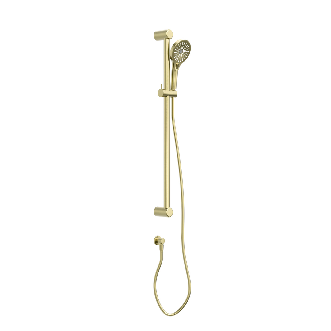 Nero Mecca Care 32Mm Grab Rail And Adjustable Shower Rail Set 900Mm - Brushed Gold