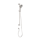 Nero Mecca Care 32Mm Grab Rail And Adjustable Shower Rail Set 900Mm - Brushed Nickel