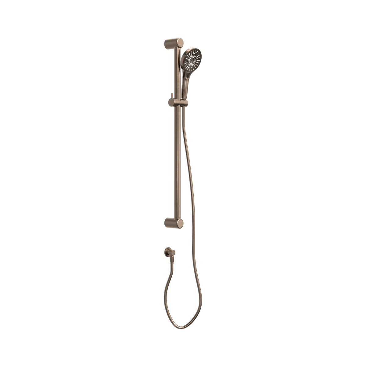 Nero Mecca Care 32Mm Grab Rail And Adjustable Shower Rail Set 900Mm - Brushed Bronze