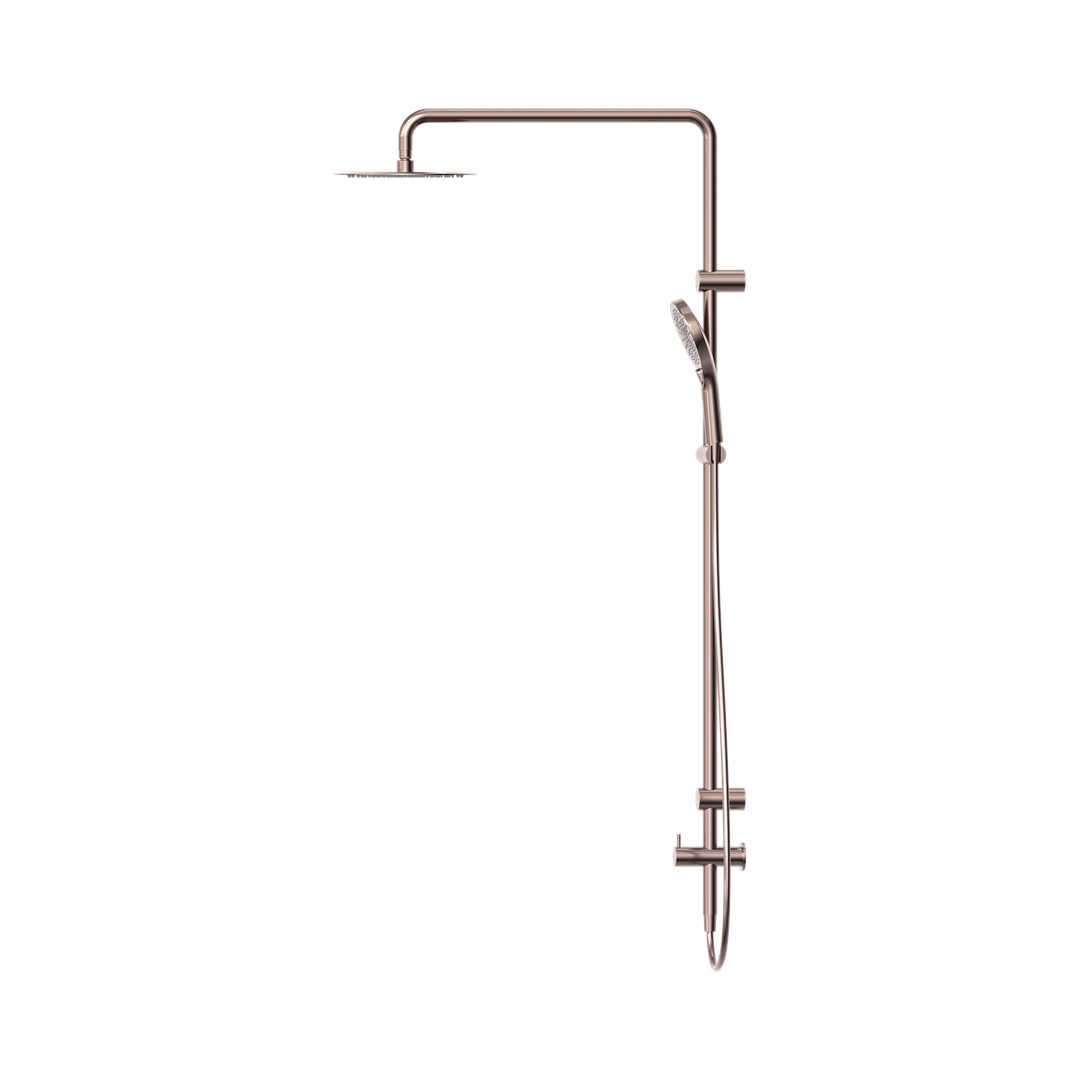 Mecca Care 25mm Nero Grab Rail 900mm Twin Shower Set - Brushed Bronze