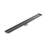 Nero Tile Insert V Channel 1200X106Mm Floor Grate 90Mm Outlet - Gunmetal