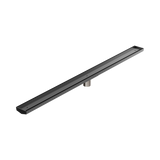 Nero Tile Insert V Channel 1200X82Mm Floor Grate 50Mm Outlet - Gunmetal