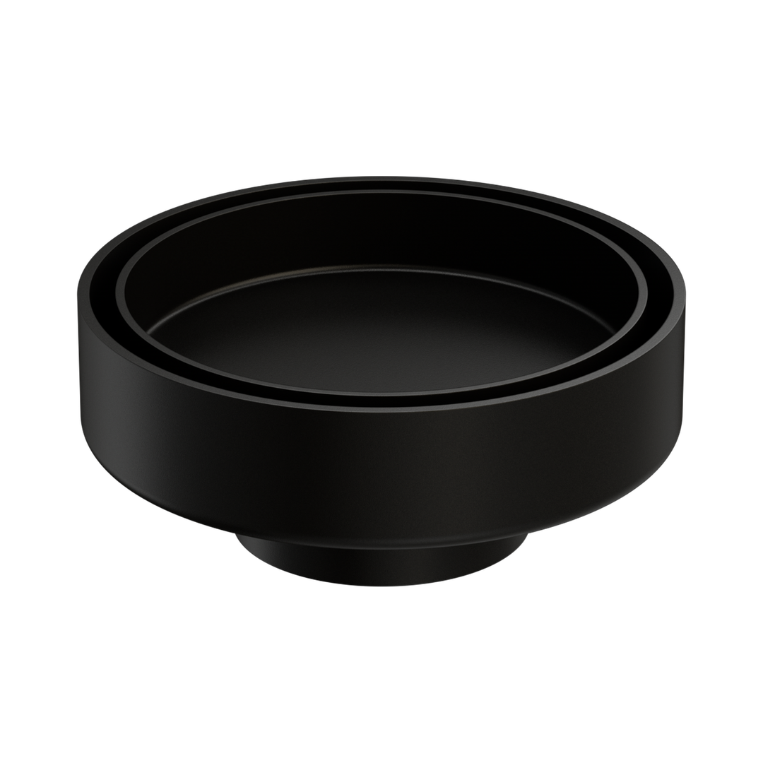 Nero 100Mm Round Tile Insert Floor Waste 50Mm Outlet - Matte Black