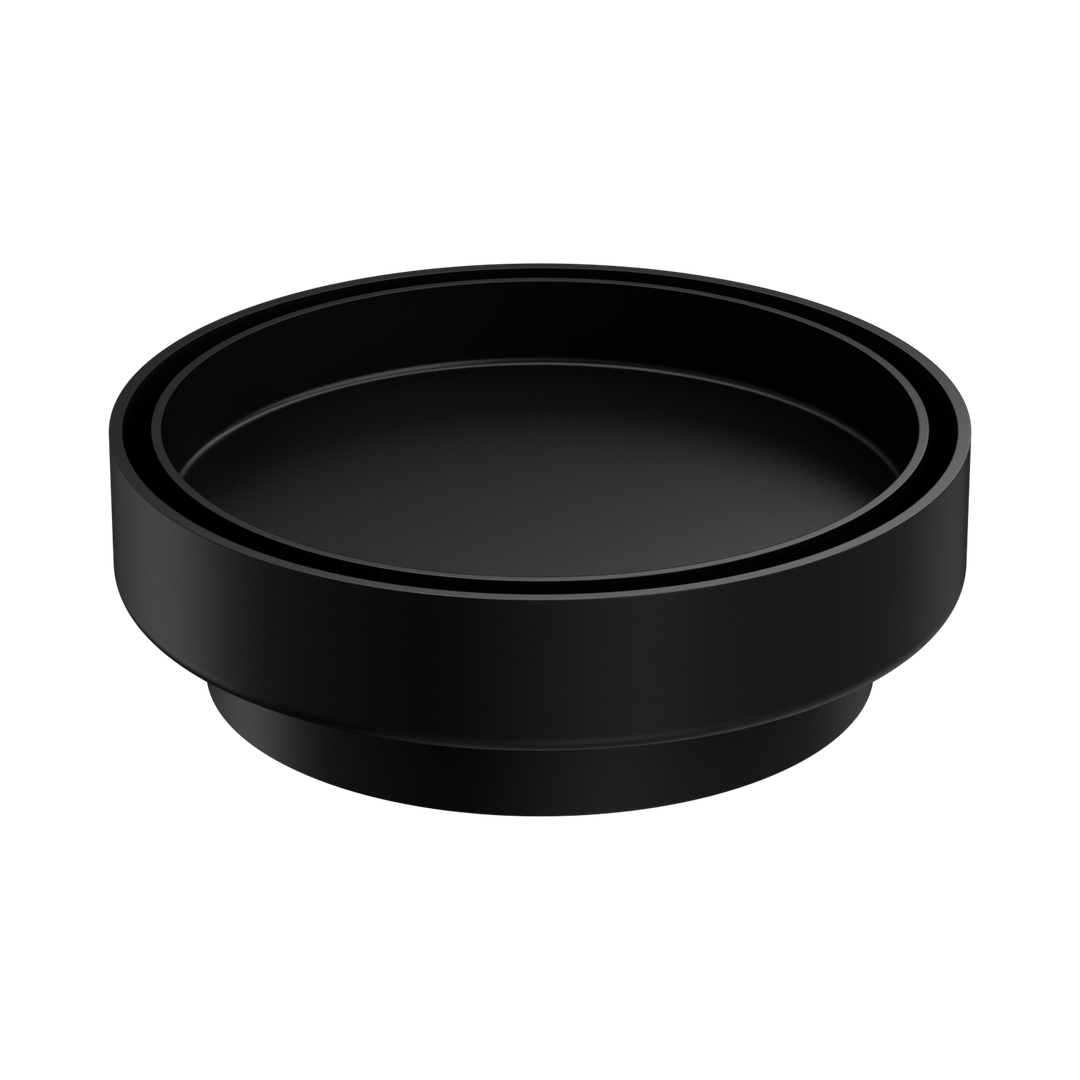 Nero 130Mm Round Tile Insert Floor Waste 100Mm Outlet - Matte Black