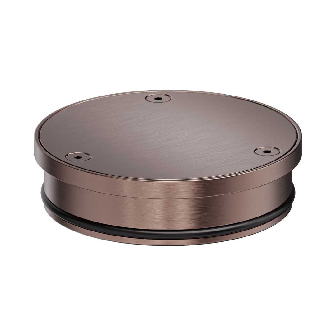 Nero 316L Stainless Round Clear Out 100Mm Outlet - Brushed Bronze