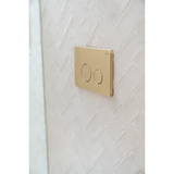 Nero In Wall Toilet Push Plate - Brushed Gold Nrpl001Bg