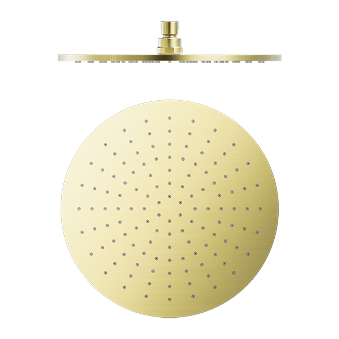 Nero 300Mm Round Shower Head - Brushed Gold