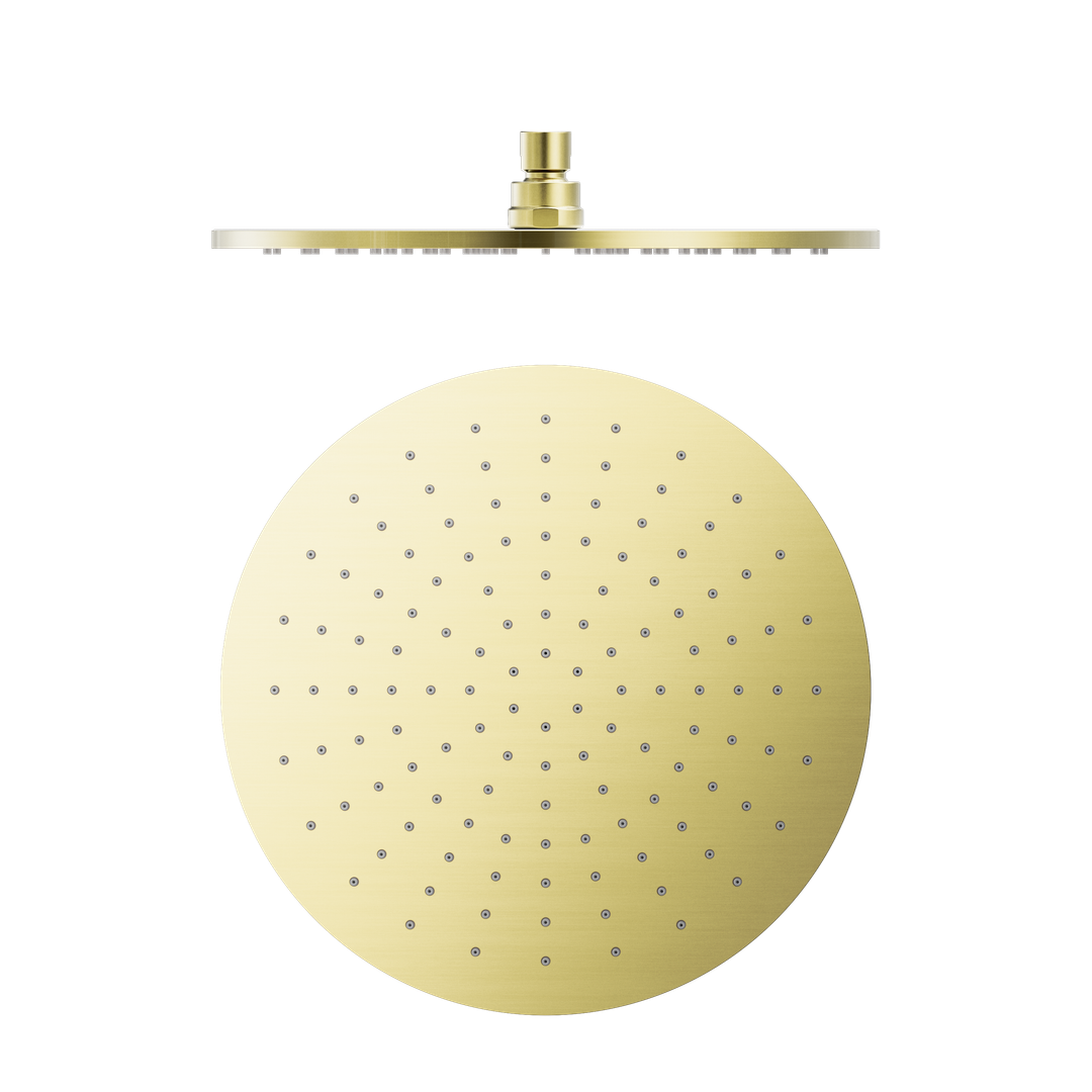 Nero 300Mm Round Shower Head - Brushed Gold