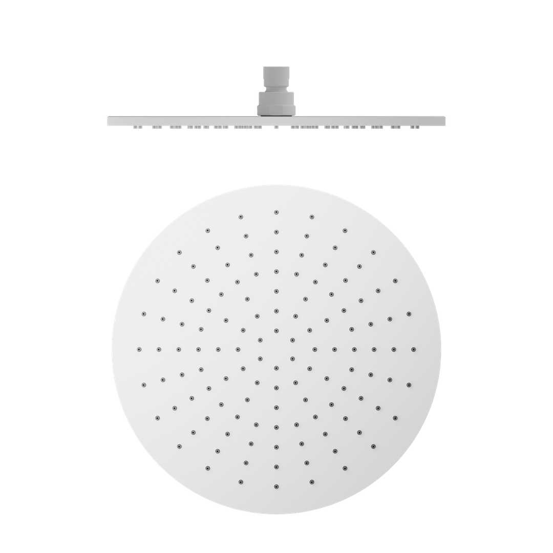 Nero 300Mm Round Shower Head - Matte White