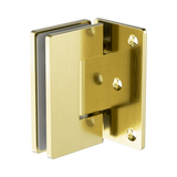 Nero 90 Degree Glass To Wall Shower Hinge 10Mm Glass - Brushed Gold