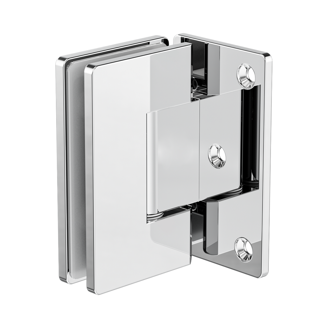 Nero 90 Degree Glass To Wall Shower Hinge 10Mm Glass - Chrome