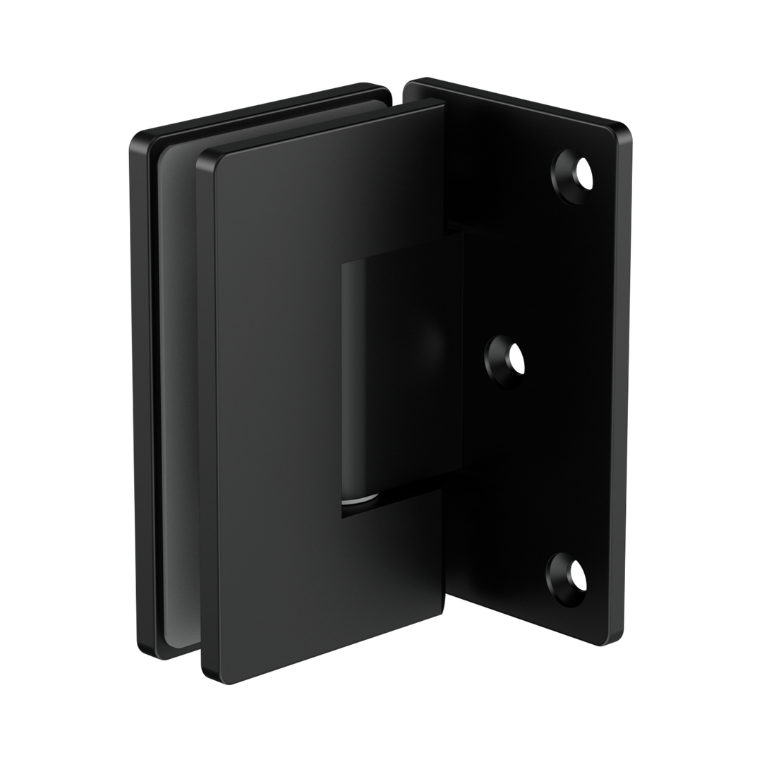 Nero 90 Degree Glass To Wall Shower Hinge 10Mm Glass - Matte Black