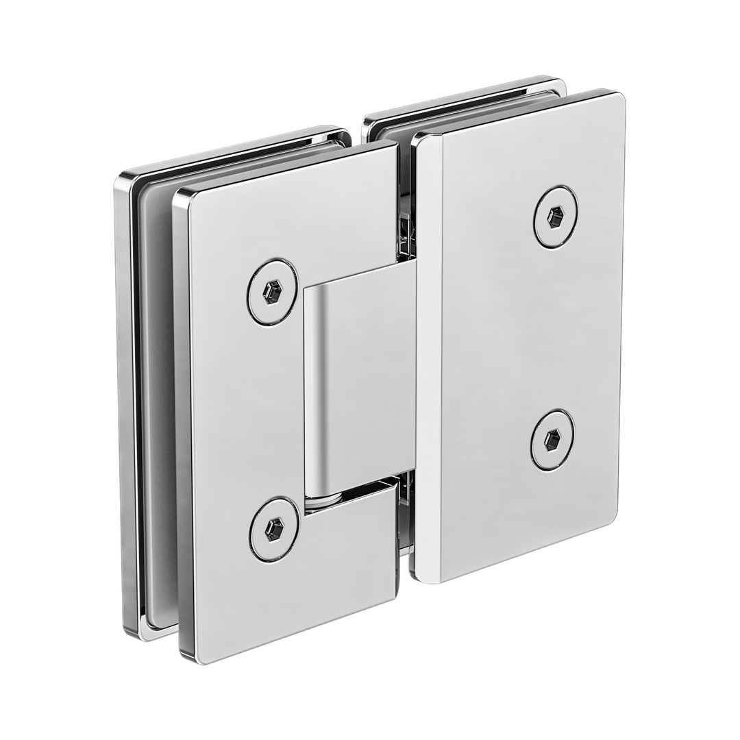 Nero 180 Degree Glass To Glass Shower Hinge 10Mm Glass - Chrome