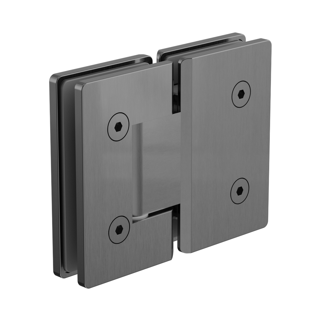 Nero 180 Degree Glass To Glass Shower Hinge 10Mm Glass - Gunmetal