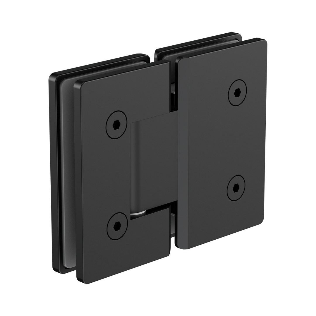 Nero 180 Degree Glass To Glass Shower Hinge 10Mm Glass - Matte Black