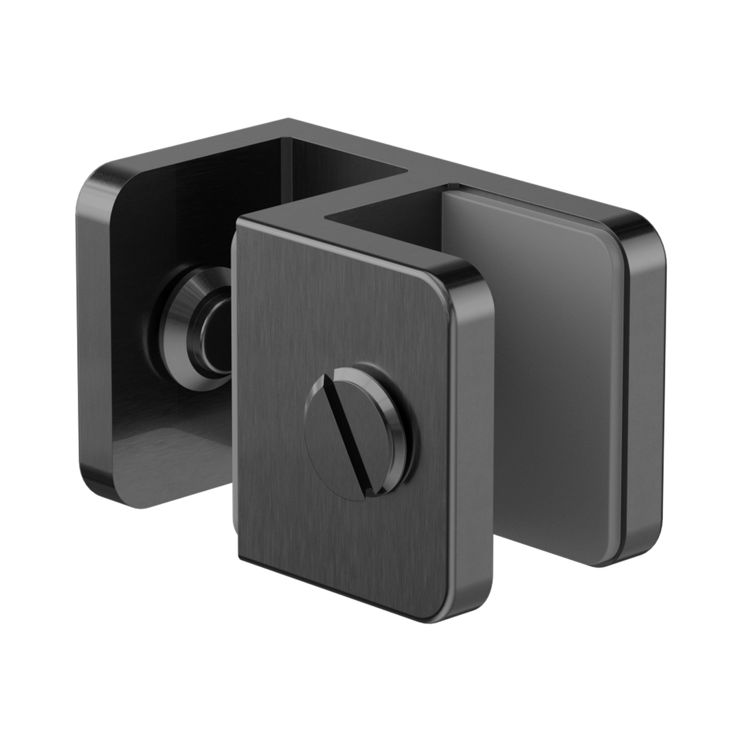 Nero OverPanel Glass To Glass Fitting 10Mm Glass - Gunmetal