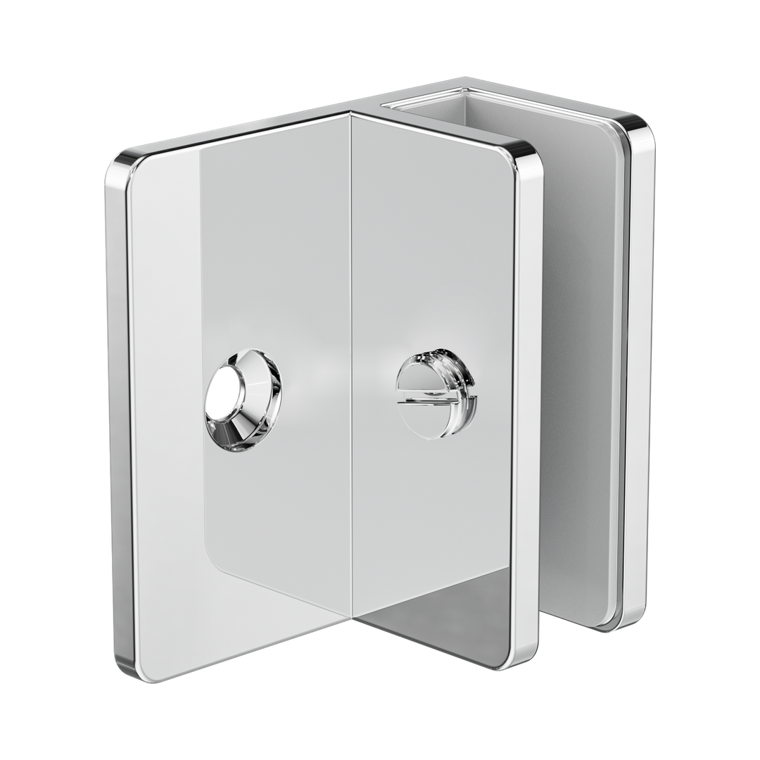 Nero Shower F Bracket 10Mm Glass - Chrome