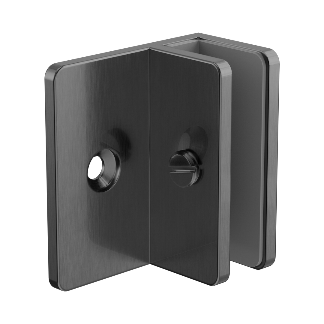 Nero Shower F Bracket 10Mm Glass - Gunmetal