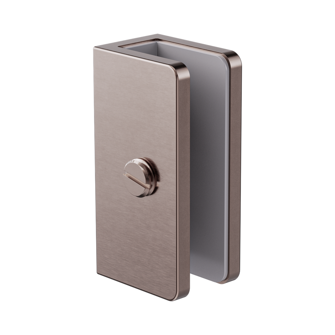 Nero Shower U Bracket 10Mm Glass - Brushed Bronze