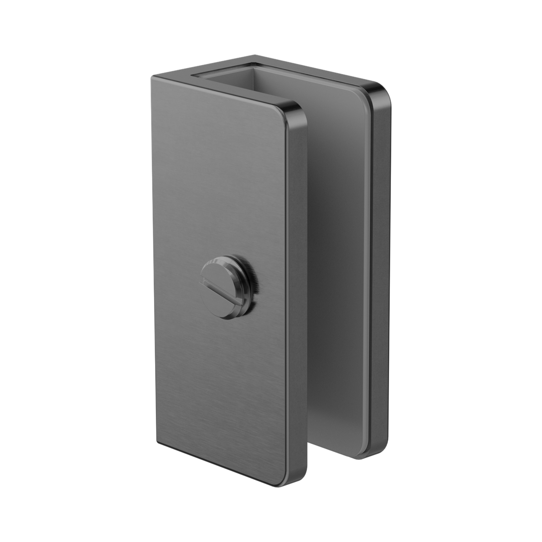 Nero Shower U Bracket 10Mm Glass - Gunmetal
