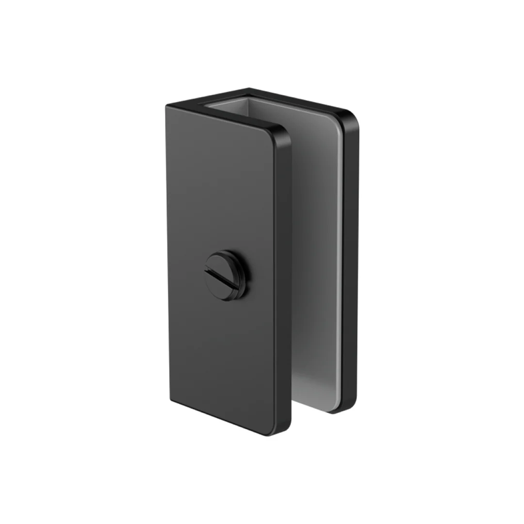 Nero Shower U Bracket 10Mm Glass - Matte Black