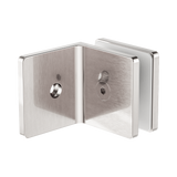 Nero 90 Degree Glass To Wall Bracket 10Mm Glass - Brushed Nickel