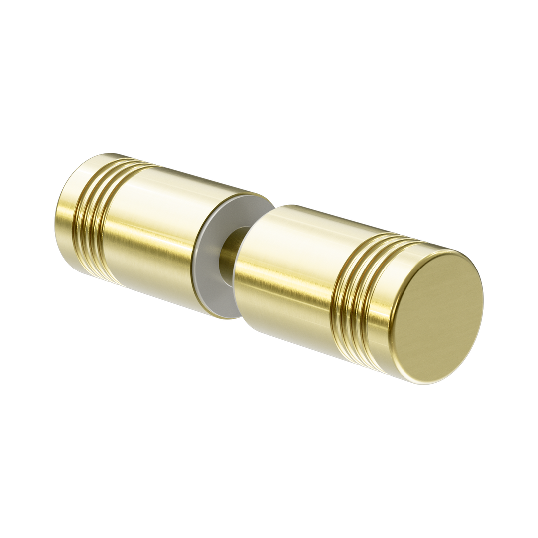 Nero Round Shower Knob - Brushed Gold