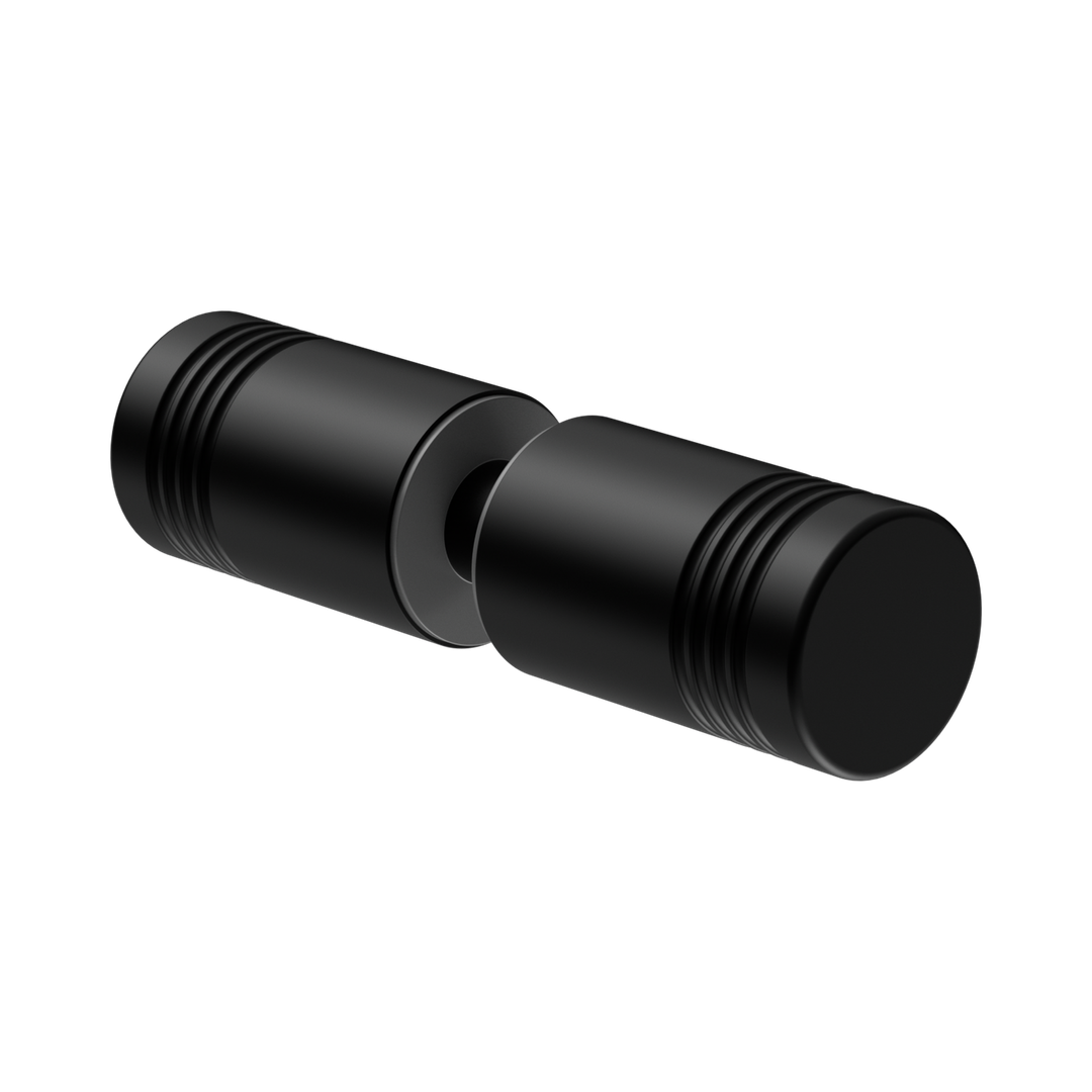 Nero Round Shower Knob - Matte Black