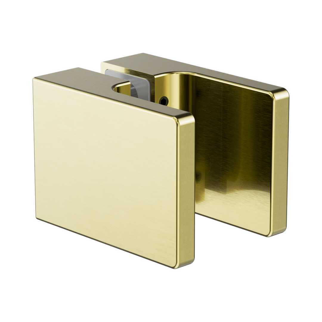 Nero Square Shower Knob Handle - Brushed Gold