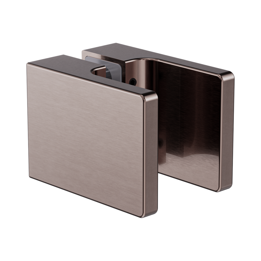 Nero Square Shower Knob Handle - Brushed Bronze