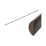Nero Half Round Water Seal Rail 750Mm - Brushed Bronze