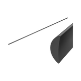 Nero Half Round Water Seal Rail 750Mm - Gunmetal