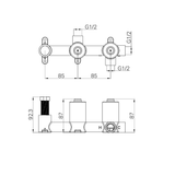 Nero Premium Universal Progressive Shower System Body Only