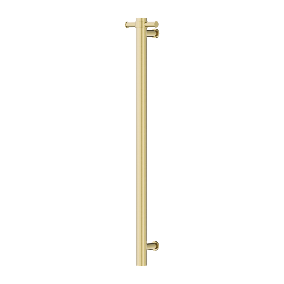 Nero NonHeated Vertical Towel Rail 900Mm - Brushed Gold