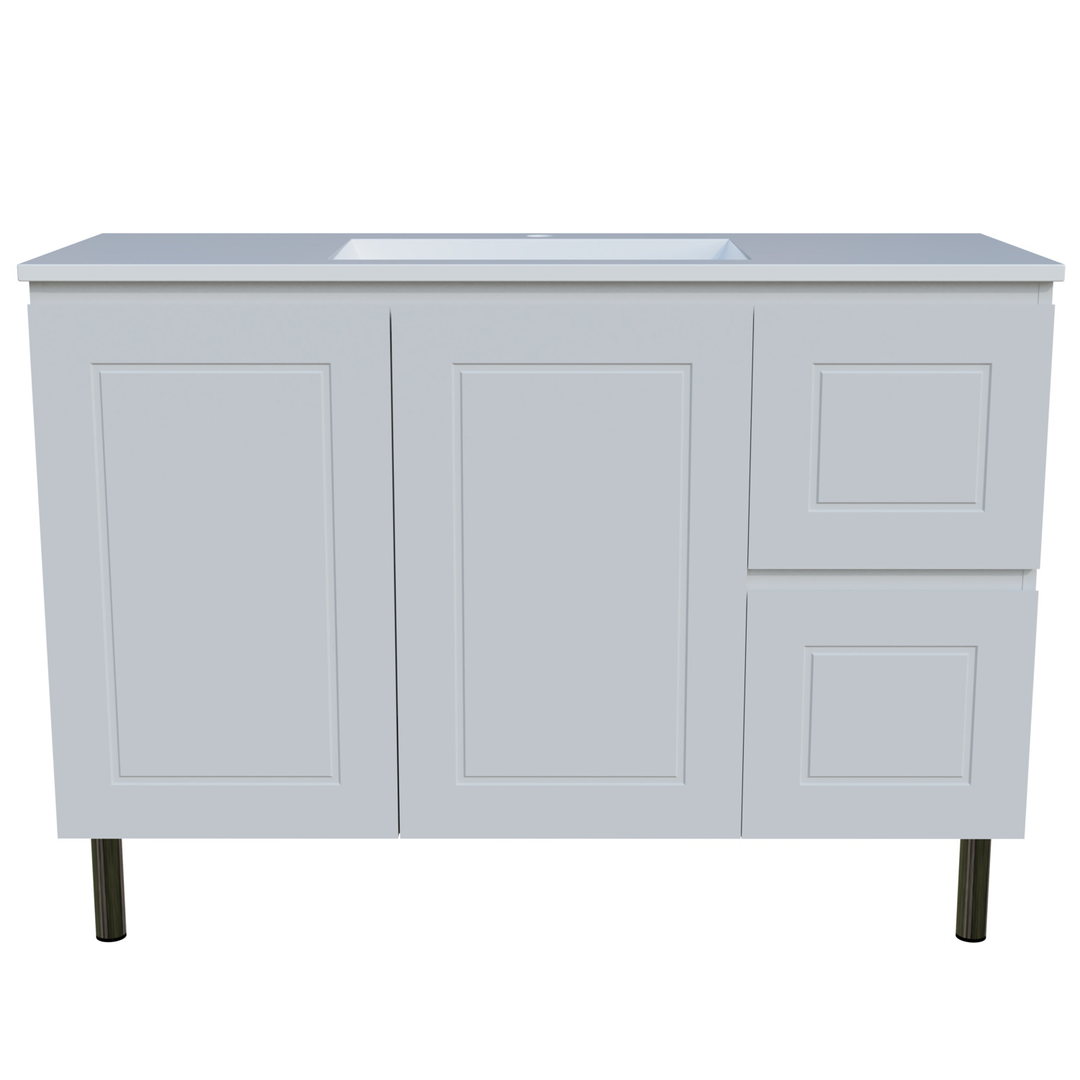 Timberline Nevada Classic Vanity 1200 Regal Acrylic Top On Legs