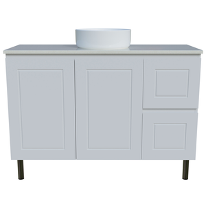 Nevada Classic Vanity Right Wg Basin Silksurface Ac Top On Fienza - 1200mm