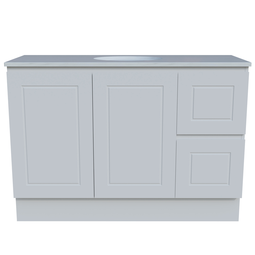 Nevada Classic Silksurface Top White Gloss U/C Basin F/Stand Fienza - 1200mm