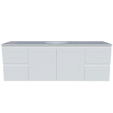 Timberline Nevada Classic Vanity 1500mm Right Wg Basin Silksurface Uc Top Wall