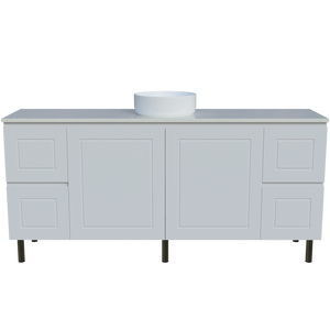 Nevada Classic Vanity Right Wg Basin Silksurface Ac Top On Fienza - 1800mm