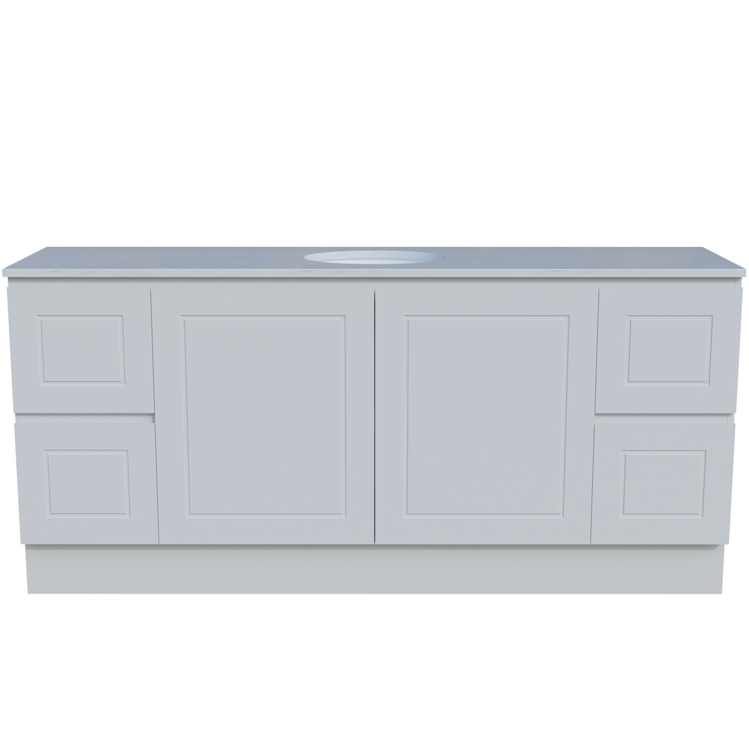 Timberline Nevada Classic Vanity 1800mm Right Wg Basin Silksurface Uc Top Floor