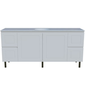 Nevada Classic Vanity Left Wg Basin Silksurface Uc Top On Fienza - 1800mm